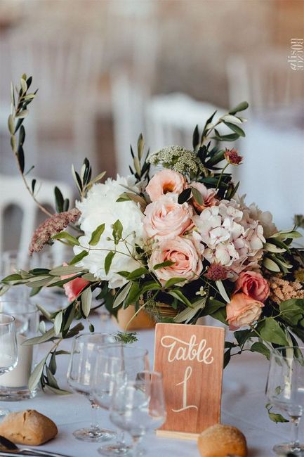 Numéro/Nom de table mariage 3