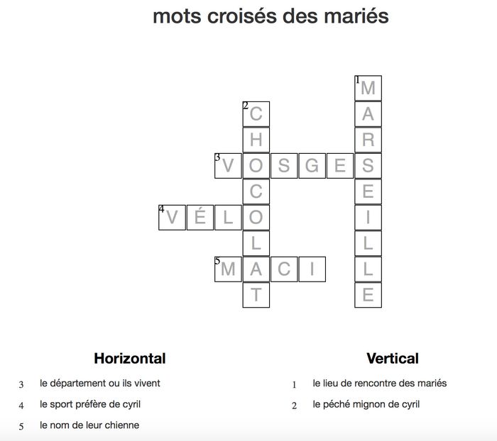 Mot croisé - 1