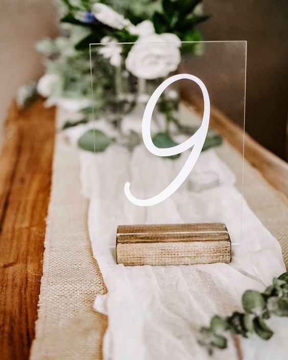 Numéro de table mariage - 5