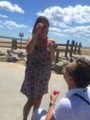 Demande en mariage à la plage de Gruissan