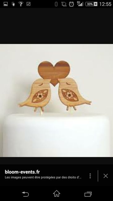 Alternative aux figurines de mariés pour le wedding cake - 1