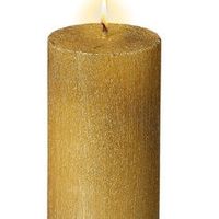 bougie de couleur or