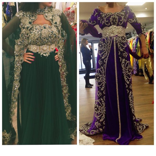 Mariage oriental , deco , robe , tout et bouclé - 1