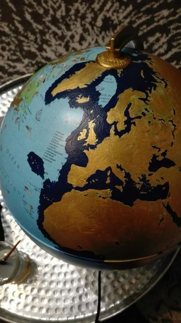 Urne globe terrestre - 2