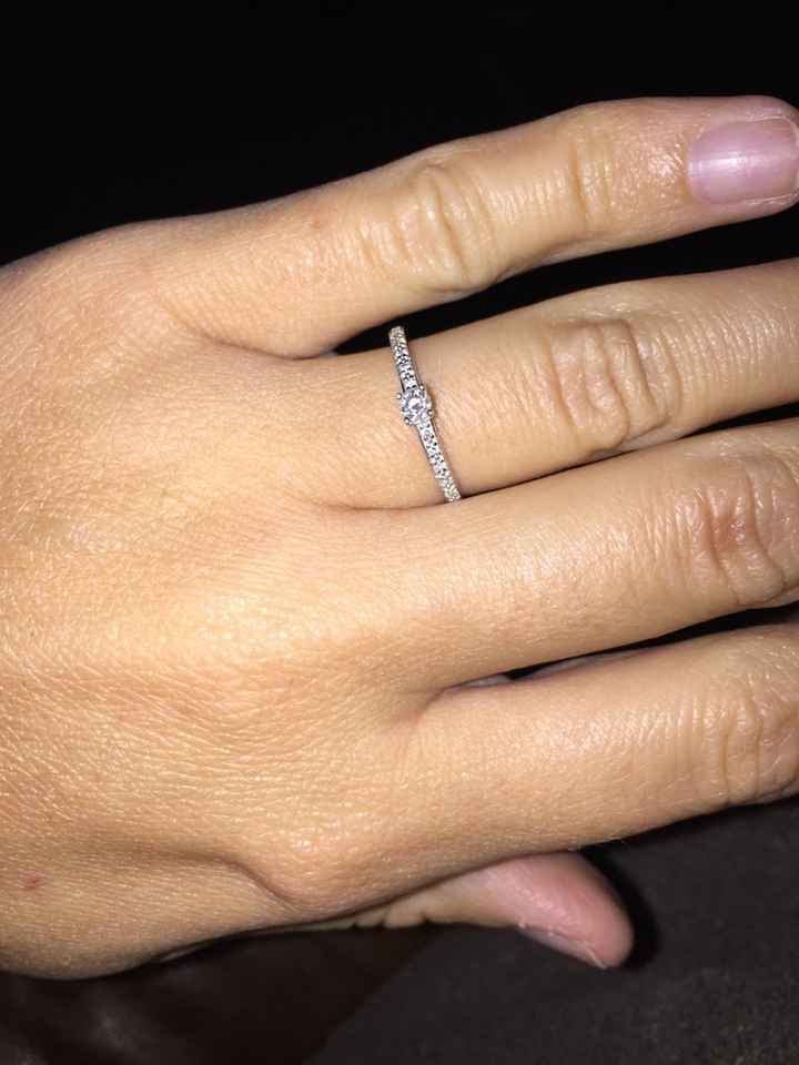 Alliance +bague de fiançailles ? - 1
