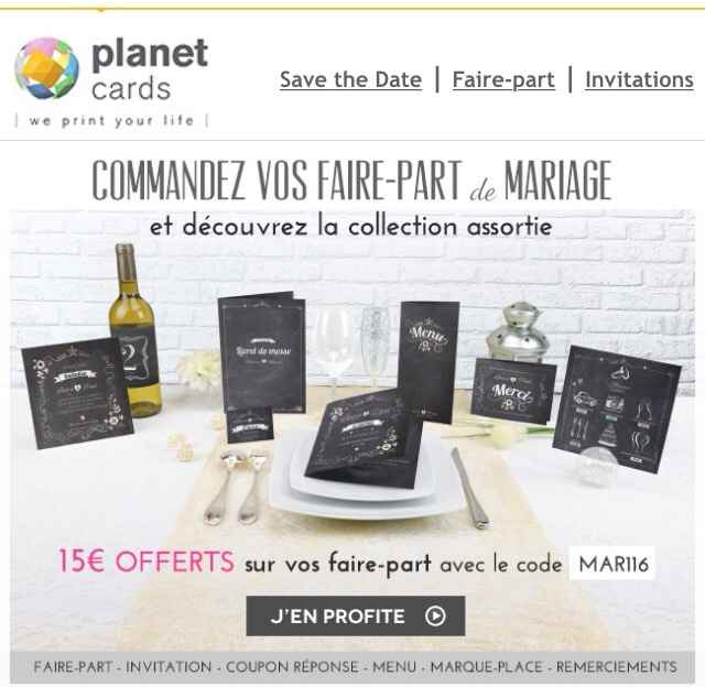 Code promo faire-part - 1