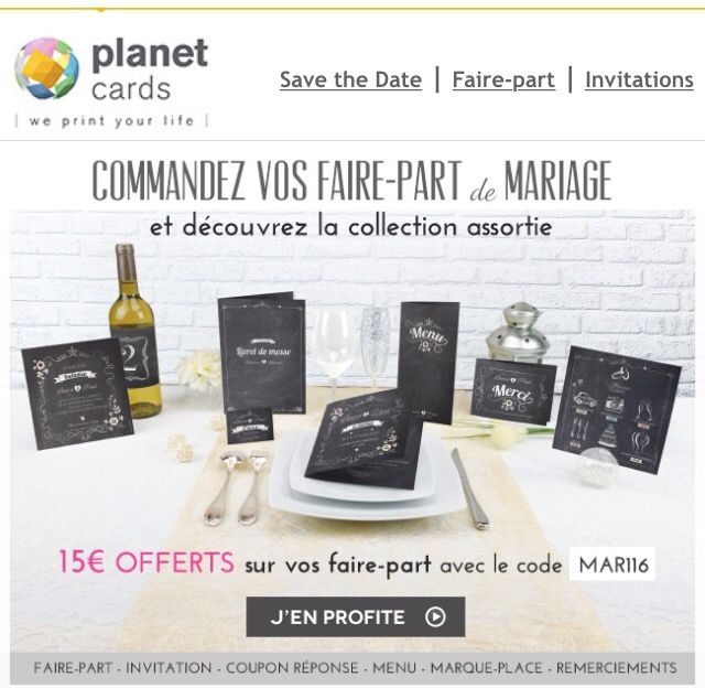 Code promo faire-part - 1