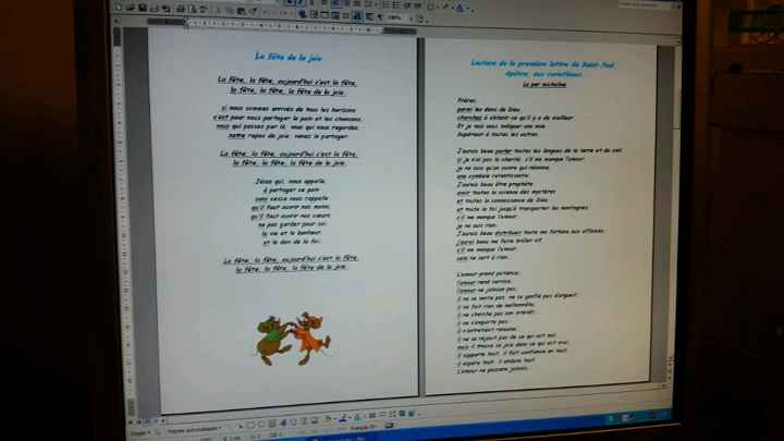 Avis sur mon livret de messe - 2