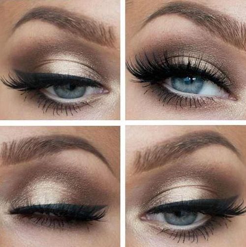 maquillage yeux bleus