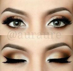 maquillage yeux verts