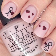 nailart saint valentin