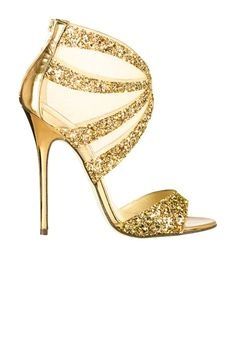 chaussures dorées
