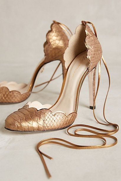 chaussures dorées femme