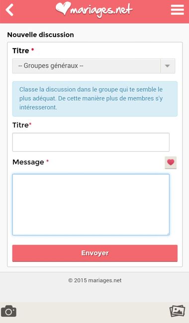 publier photo appli