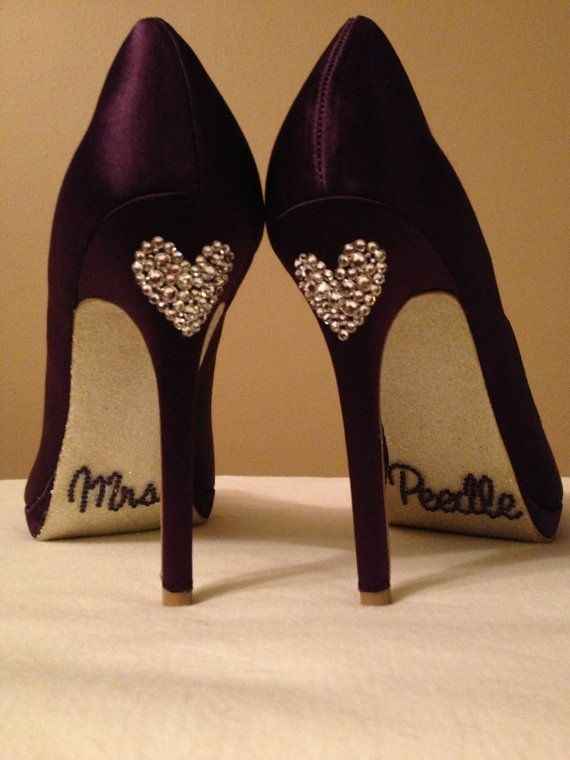 chaussures violettes