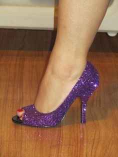 chaussures violettes