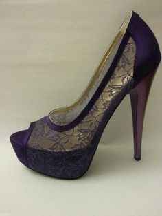 chaussures violettes