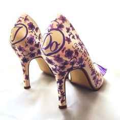 chaussures violettes