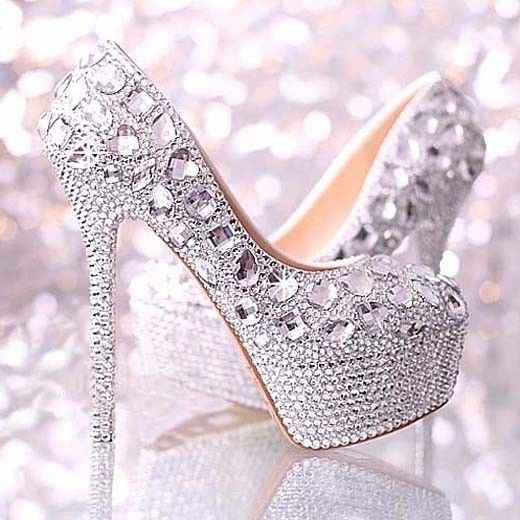 chaussure argenté
