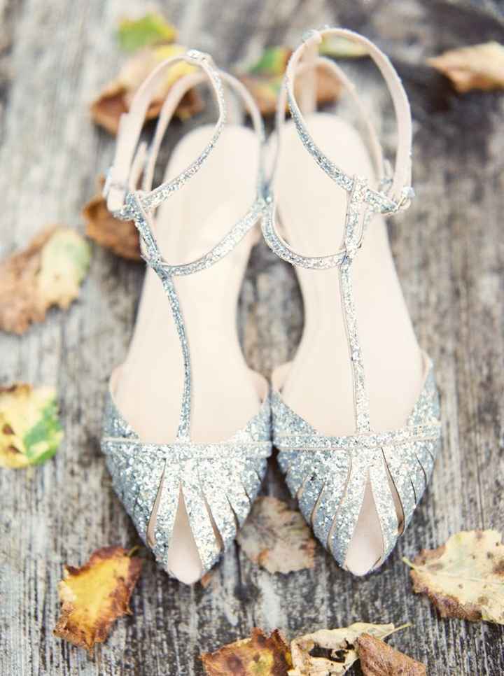 chaussure argenté