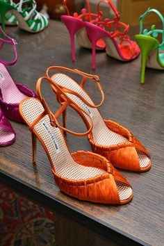 chaussure orange