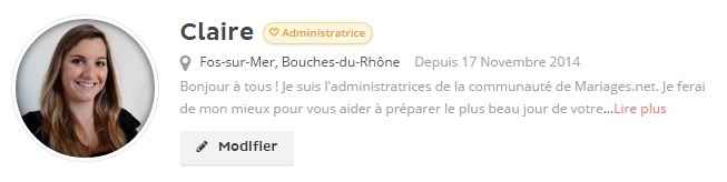 modifier son profil