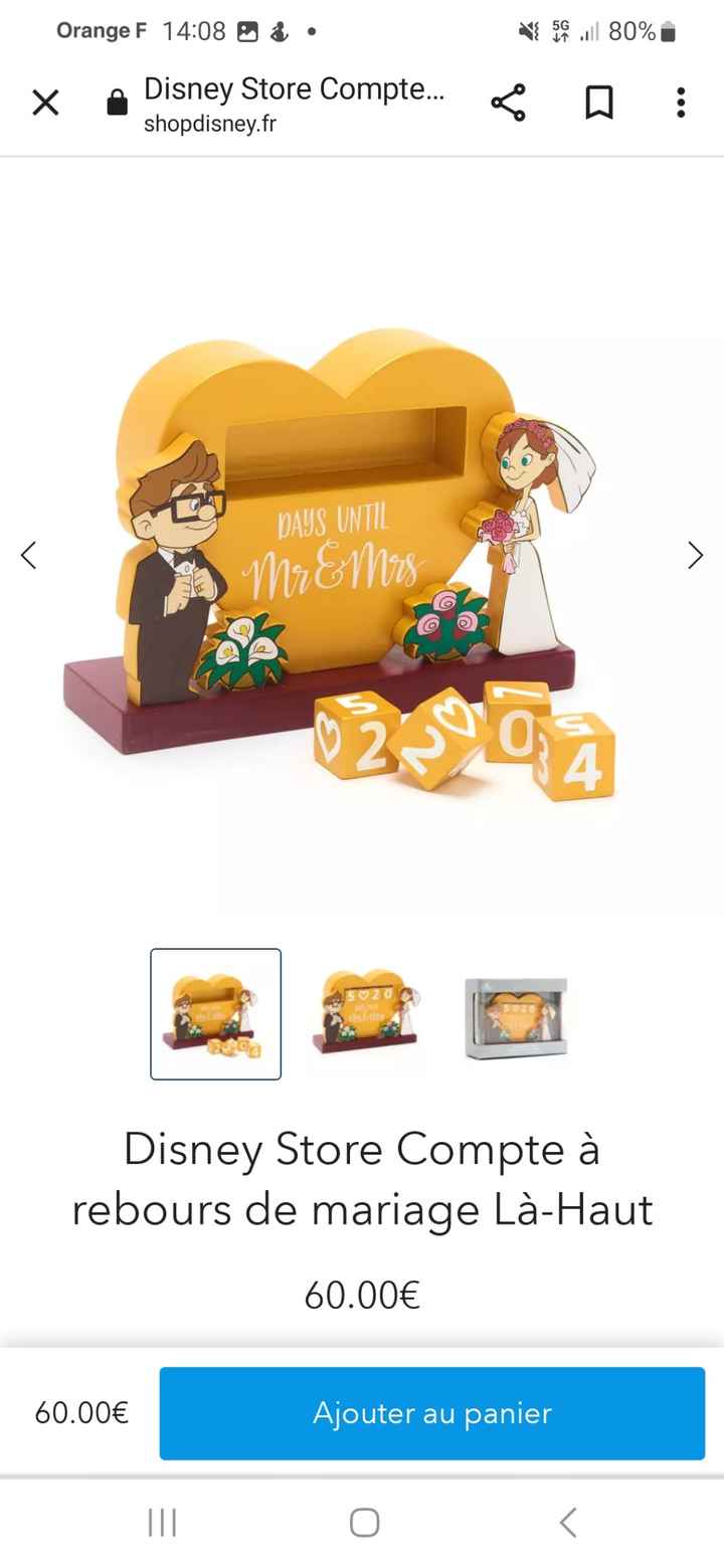 Disney mariage , idée cake topper ! - 1