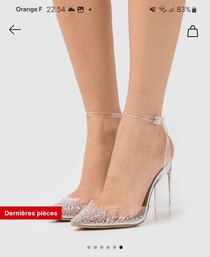 Chaussure transparente " plastique " - 1