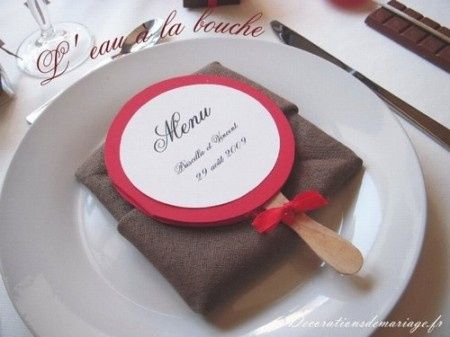 menu mariage
