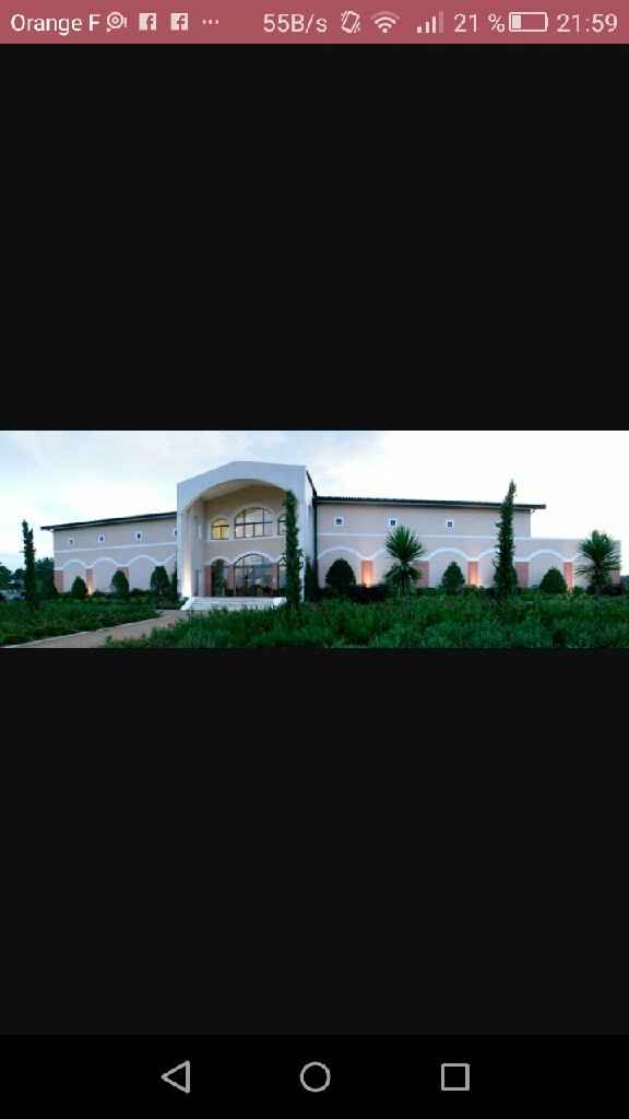 Enfin lieu de réception réservé .... - 2