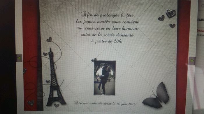 Que pensez vous de notre faire part? - 4