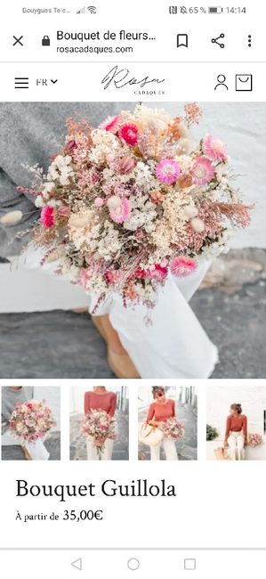 Bouquet de la mariée en fleurs séchées 4