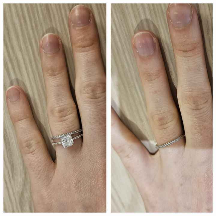 Comment porter le combo alliance bague de fiançailles - 1