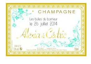 Recherche domaine bouteille champagne avec personnalisation etiquette - 1