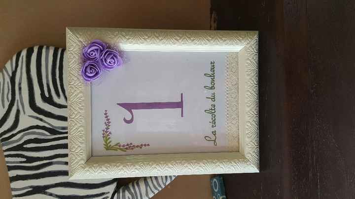 Cadre pour nom de table - 1