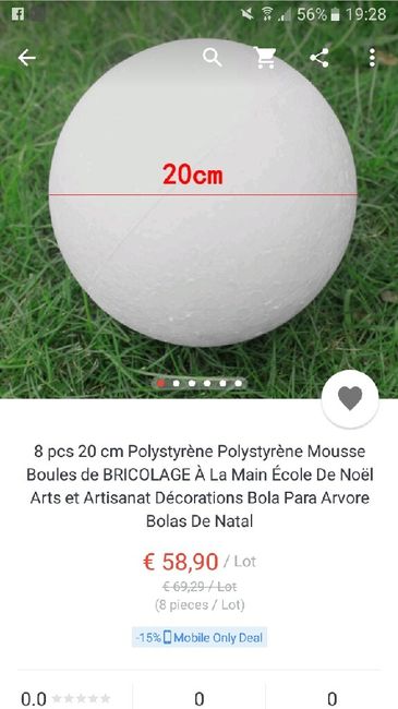 Boule de polystyrène - 1