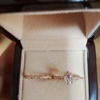 Bague de fiançailles et l'alliance