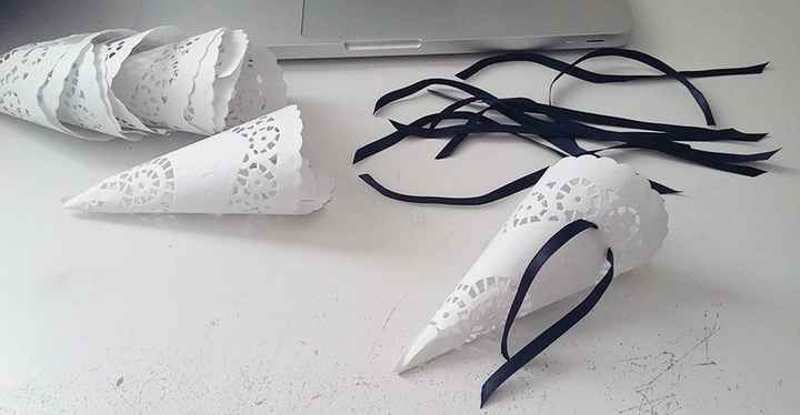 DIY cornets à confetti/pétales