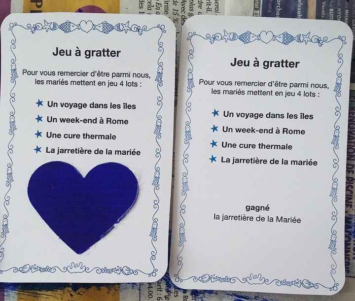 Tombola - Carte à gratter personnalisable