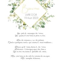 Affiche livre D'or - 1