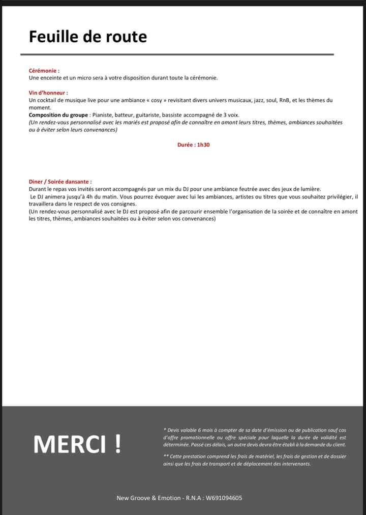 Absence de contrat dj - 2