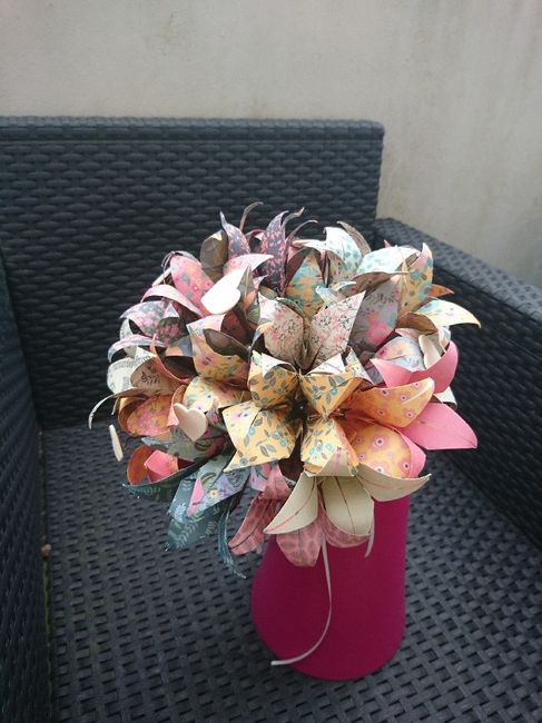 Bouquet de mariée origami : Combien de fleurs? - 1