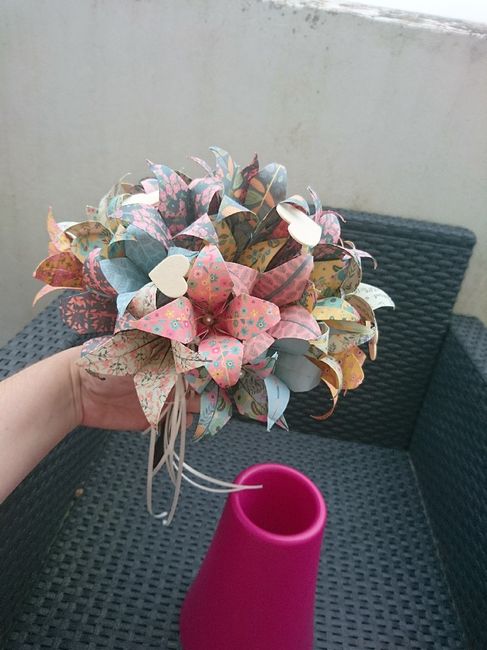 Bouquet de mariée origami : Combien de fleurs? - 2