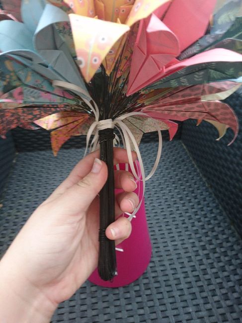 Bouquet de mariée origami : Combien de fleurs? - 3