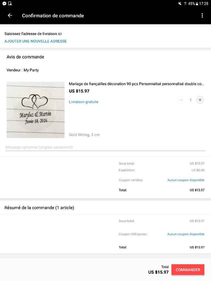 Besoin d'aide "aliexpress" étiquettes personnalisés - 1