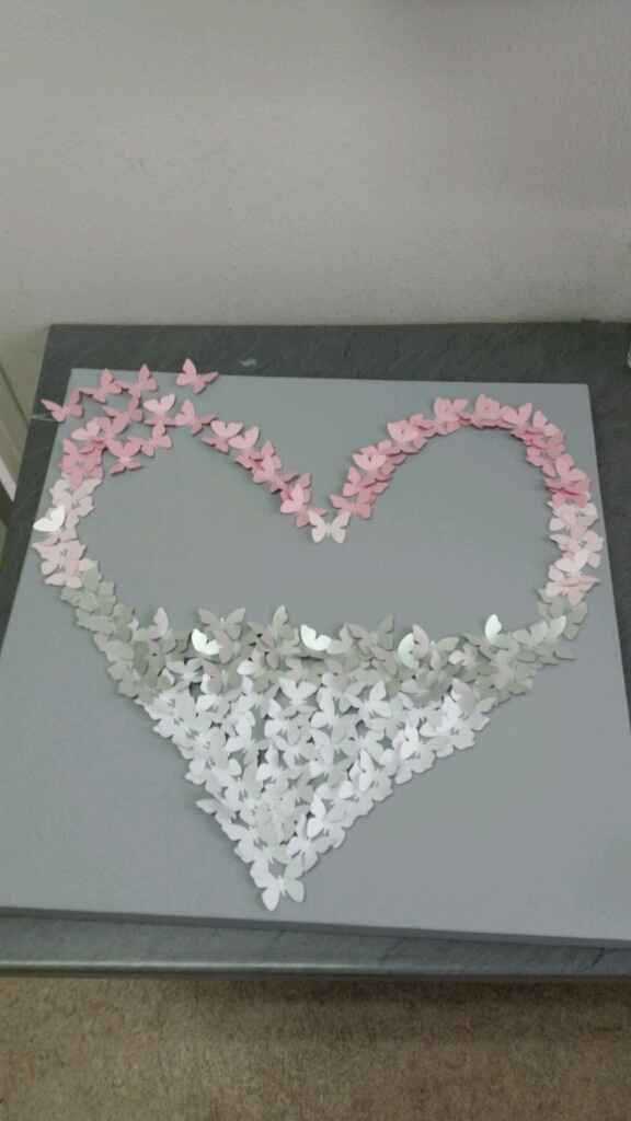 Tableau papillon coeur - 2