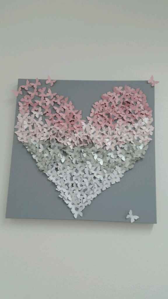 Tableau papillon coeur - 3