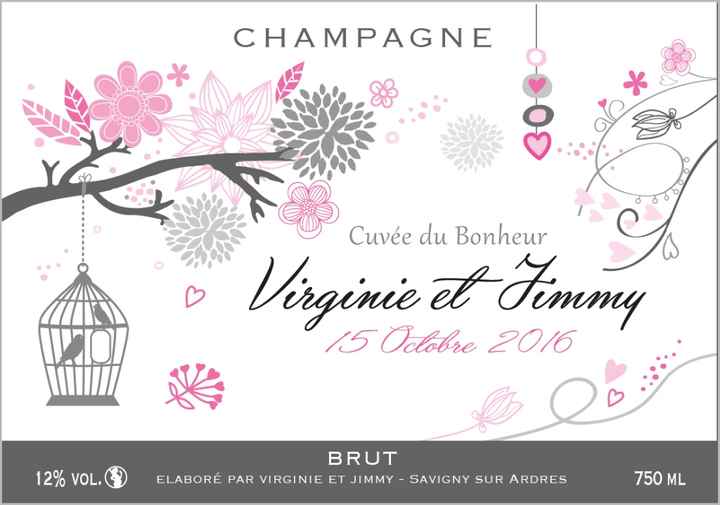 étiquette champagne