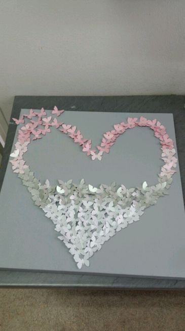 Tableau papillon coeur - 2