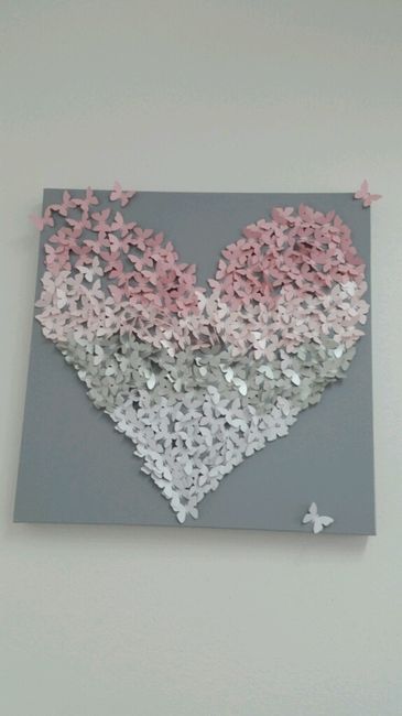 Tableau papillon coeur - 3